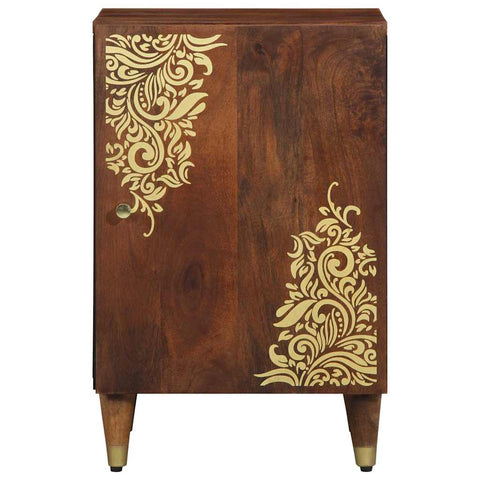 vidaXL Bathroom Cabinet Brown 38 x 33.5 x 58 cm Solid Mango wood