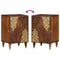 vidaXL Bathroom Cabinet Brown 38 x 33.5 x 58 cm Solid Mango wood