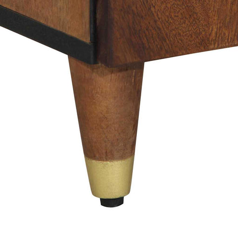 vidaXL Sideboard with Drawer Brown 38 x 33.5 x 160 cm Solid Mango wood