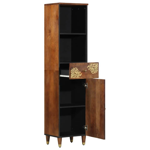 vidaXL Sideboard with Drawer Brown 38 x 33.5 x 160 cm Solid Mango wood
