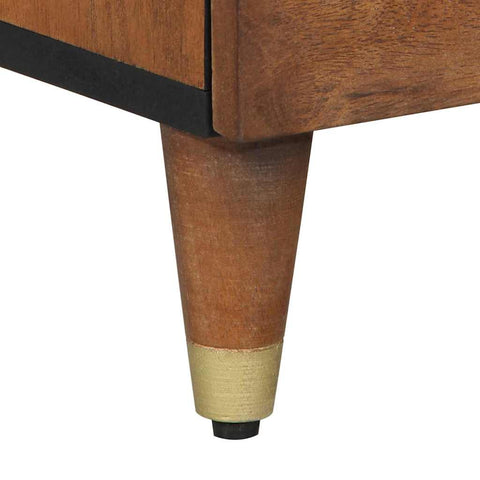 vidaXL Sideboard with Drawer Brown 40 x 33.5 x 75 cm Solid Mango wood