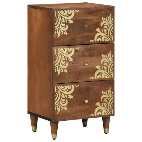 vidaXL Sideboard with Drawer Brown 40 x 33.5 x 75 cm Solid Mango wood