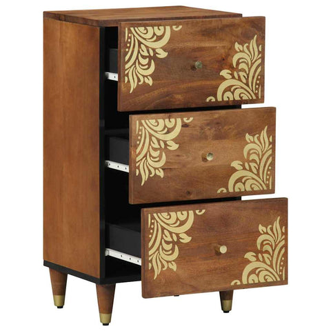vidaXL Sideboard with Drawer Brown 40 x 33.5 x 75 cm Solid Mango wood