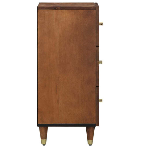 vidaXL Sideboard with Drawer Brown 40 x 33.5 x 75 cm Solid Mango wood