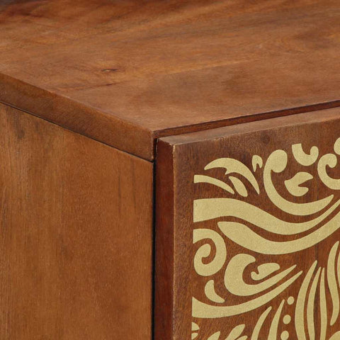 vidaXL Sideboard with Shelf Brown 40 x 33.5 x 75 cm Solid Mango wood