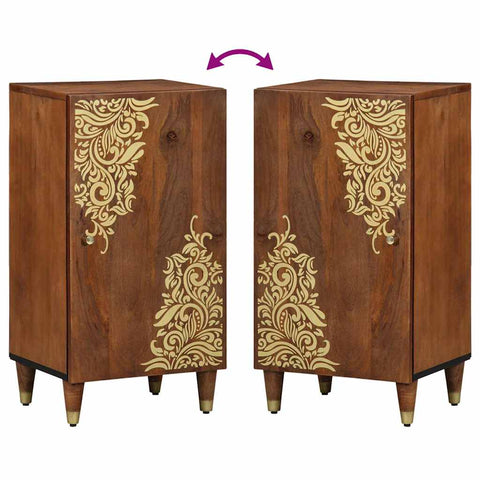 vidaXL Sideboard with Shelf Brown 40 x 33.5 x 75 cm Solid Mango wood