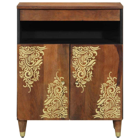 vidaXL Sideboard with Shelf Brown 60 x 33.5 x 75 cm Solid Mango wood