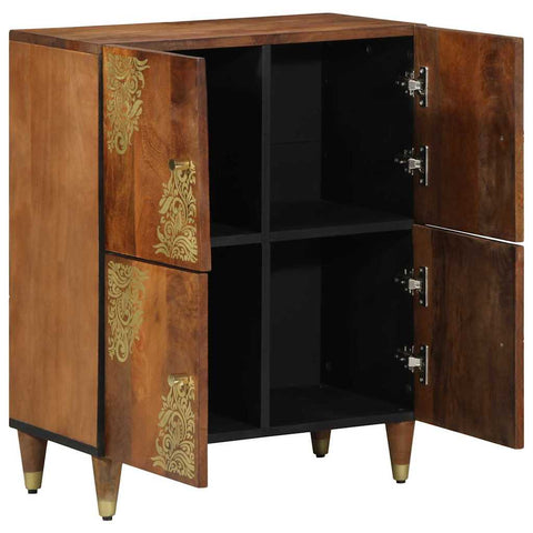 vidaXL Sideboard with Shelf Brown 60 x 33 x 75 cm Solid Mango wood