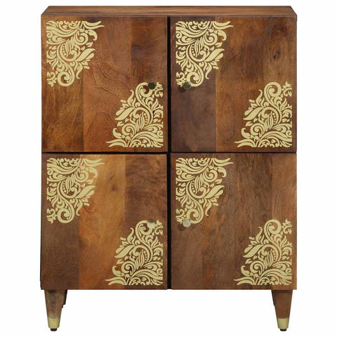 vidaXL Sideboard with Shelf Brown 60 x 33 x 75 cm Solid Mango wood