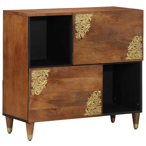 vidaXL Sideboard with Shelf Brown 80 x 33.5 x 75 cm Solid Mango wood