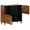 vidaXL Sideboard with Shelf Brown 80 x 33.5 x 75 cm Solid Mango wood