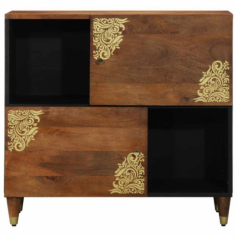 vidaXL Sideboard with Shelf Brown 80 x 33.5 x 75 cm Solid Mango wood