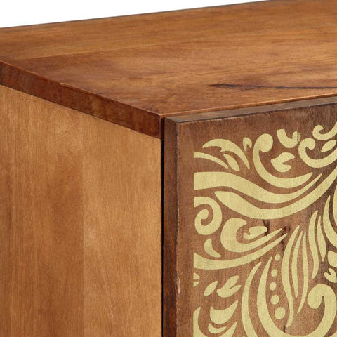 vidaXL Sideboard with Shelf Brown 90 x 33.5 x 75 cm Solid Mango wood