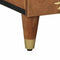 vidaXL Sideboard with Shelf Brown 90 x 33.5 x 75 cm Solid Mango wood