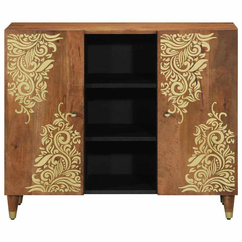 vidaXL Sideboard with Shelf Brown 90 x 33.5 x 75 cm Solid Mango wood