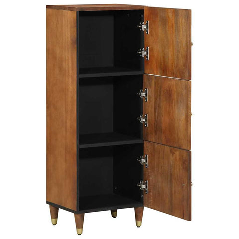 vidaXL Highboard with Drawer Brown 40 x 33.5 x 110 cm Solid Mango wood