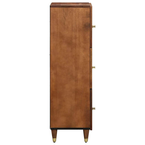 vidaXL Highboard with Drawer Brown 40 x 33.5 x 110 cm Solid Mango wood