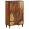 vidaXL Highboard with Shelf Brown 60 x 33.5 x 100 cm Solid Mango wood