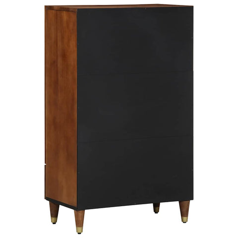 vidaXL Highboard with Shelf Brown 60 x 33.5 x 100 cm Solid Mango wood