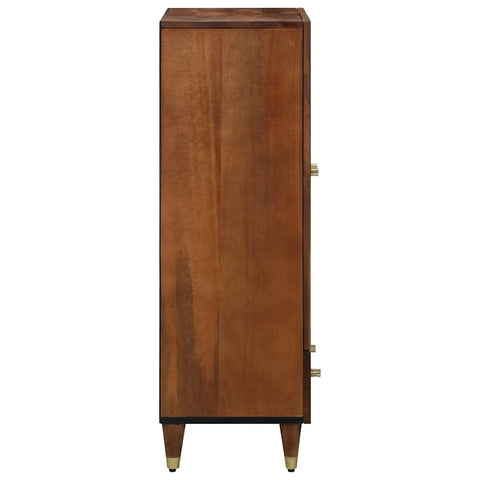 vidaXL Highboard with Shelf Brown 60 x 33.5 x 100 cm Solid Mango wood