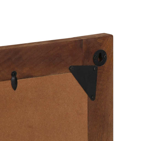 vidaXL Bathroom Mirror Brown 50 x 70 x 3 cm Solid Mango wood
