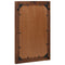 vidaXL Bathroom Mirror Brown 50 x 70 x 3 cm Solid Mango wood