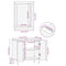 vidaXL Bathroom Mirror Brown 50 x 70 x 3 cm Solid Mango wood