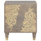 vidaXL Bedside Cabinet Grey 40 x 33 x 46 cm Solid mango wood