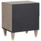 vidaXL Bedside Cabinet 2 pcs Grey 40 x 33 x 46 cm Solid mango wood