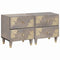 vidaXL Bedside Cabinet 2 pcs Grey 40 x 33 x 46 cm Solid mango wood
