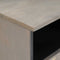 vidaXL TV Cabinet with Shelf Grey and Gold Solid Mango wood