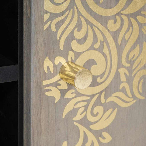 vidaXL Coffee Table Grey 80 x 50 x 40 cm Solid mango wood