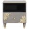 vidaXL Bedside Cabinet 2 pcs Grey 40 x 33 x 46 cm Solid mango wood