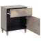 vidaXL Bedside Cabinet Grey 50 x 33 x 60 cm Solid mango wood