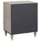 vidaXL Bedside Cabinet Grey 50 x 33 x 60 cm Solid mango wood