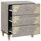 vidaXL Bedside Cabinet Grey 50 x 33 x 62 cm Solid mango wood