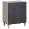 vidaXL Bedside Cabinet Grey 50 x 33 x 62 cm Solid mango wood