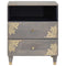 vidaXL Bedside Cabinet Grey 50 x 33 x 62 cm Solid mango wood