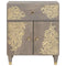 vidaXL Bedside Cabinet Grey 50 x 33 x 60 cm Solid mango wood