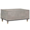 vidaXL Coffee Table with Drawer Grey 80 x 54 x 40 cm Solid mango wood