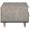 vidaXL Coffee Table with Drawer Grey 80 x 54 x 40 cm Solid mango wood