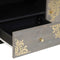 vidaXL TV Cabinet Grey and Gold 105 x 33.5 x 46 cm Solid Mango wood