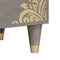 vidaXL TV Cabinet Grey and Gold 80 x 33.5 x 46 cm Solid Mango wood