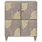 vidaXL Sideboard Grey and Gold 60 x 33 x 75 cm Solid Mango wood