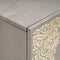 vidaXL Sideboard Grey and Gold 90 x 33.5 x 75 cm Solid Mango wood