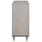 vidaXL Sideboard Grey and Gold 90 x 33.5 x 75 cm Solid Mango wood