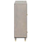 vidaXL Highboard Grey and Gold 60 x 33.5 x 100 cm Solid Mango wood