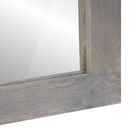vidaXL Bathroom Mirror with Mirror Grey and Silver 50 x 70 x 3 cm