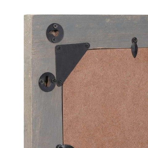 vidaXL Bathroom Mirror with Mirror Grey and Silver 50 x 70 x 3 cm