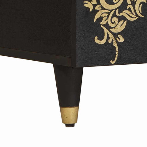 vidaXL Coffee Table Black 100 x 54 x 40 cm Solid Mango Wood